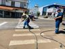Itapiranga investe 150 mil reais na pintura de faixas de pedestres