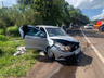 Colisão frontal causa morte na BR-282 entre SMO e Paraíso 