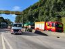 BR-101, no Morro dos Cavalos, é liberada após tombamento e explosão de carreta