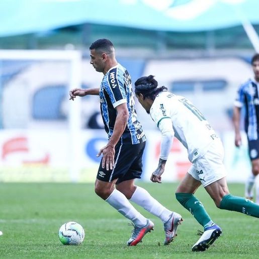 Grêmio empata com Palmeiras no fim do jogo, e ingressa no G-4 do Brasileirão 