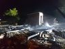 Incêndio deixa casa destruída no interior de Bandeirante