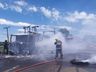 Caminhão pega fogo na SC-157 e mobiliza bombeiros em SLOeste