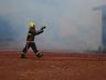 VÍDEO: Casa é destruída por incêndio em Campo Erê 