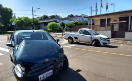 Acidente é registrado em frente a sede da PM em SJCedro