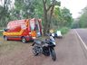 Colisão entre moto e camioneta deixa piloto ferido em Itapiranga