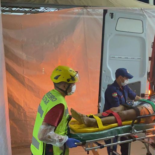 Jovem atropelada na BR-163 está na UTI do Hospital Regional Terezinha Gaio Basso 
