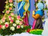 Fiéis acompanham missa de Nossa Senhora do Caravaggio em Guaraciaba