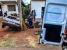 Motorista sai da pista e colide carro em poste em SMO; assista ao vídeo