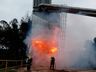 Indústria de móveis é atingida por incêndio em Mondaí