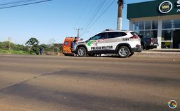 Colisão é registrada na Avenida Gustavo Fetter, em Iporã do Oeste