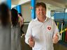 Candidato a prefeito, Juarez da Silva, vota no Colégio JMJ