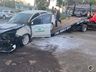Carro da Secretaria de Saúde de Itapiranga pega fogo