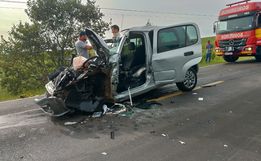 Colisão entre caminhão e carro faz vítima fatal na PR-158 