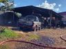 Incêndio em veículo mobiliza bombeiros de Campo Erê