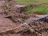 Em Santa Helena, enxurrada causa estragos nas lavouras, estradas e pontes