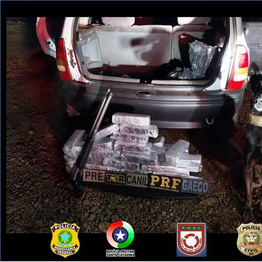 Polícia prende quatro pessoas com arma e 40 quilos de drogas em Iporã do Oeste 