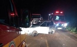  Jovem morre e outras quatro pessoas ficam feridas após capotamento na SC-283