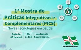 Município organiza 1ª Mostra de Práticas Integrativas e Complementares em Saúde