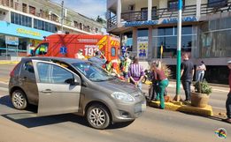 Mulher é atropelada ao atravessar Avenida no centro de Iporã do Oeste