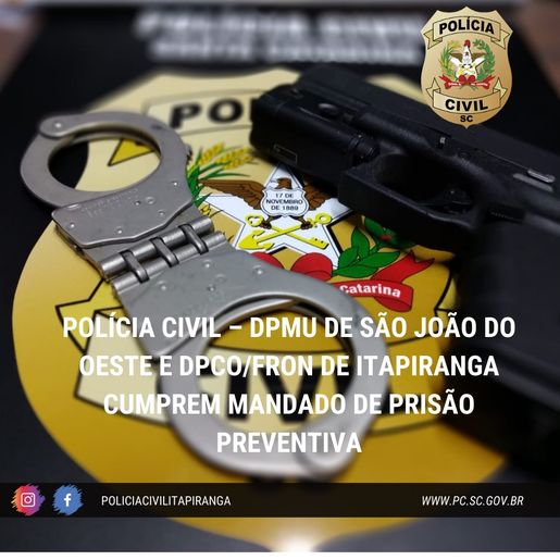 Polícia Civil de São João do Oeste prende homem suspeito de tráfico de drogas