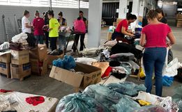Doações diminuem em São Miguel do Oeste para vítimas das enchentes no RS