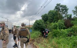 Colisão frontal deixa uma pessoa ferida na SC 163; VÍDEO