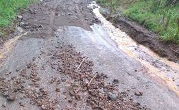 Fortes chuvas causam danos em estradas no interior de Iporã do Oeste