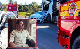 Morre mecânico prensado contra caminhão em acidente na BR 282