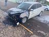 Carro da Secretaria de Saúde de Itapiranga pega fogo