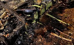 Casa é destruída por incêndio em Barra do Guarita