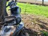 Jovem fica ferido em colisão de moto e caminhão na SC 386