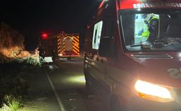 Mulher fica ferida em acidente com motocicleta na SC-305