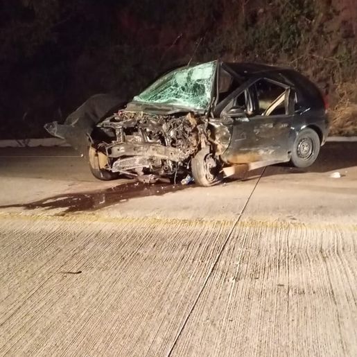 Colisão frontal deixa um morto e um ferido grave na BR-163, em Guaraciaba