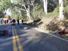 Acidente entre carro e quatro motos deixa duas pessoas mortas em Santa Catarina