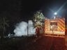 Incêndio no interior de São Lourenço do Oeste mobiliza bombeiros 