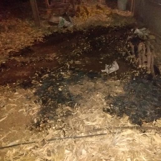 Homem agride companheira e inicia fogo em galpão 