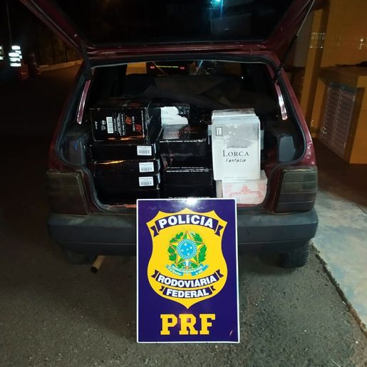 PRF apreende vinhos importados irregularmente na BR-163