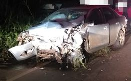Acidente envolvendo três veículos deixa homem ferido em São João do Oeste