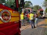 Camionete sai da pista e capota na BR 282, entre SMO e Maravilha 