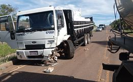 Vereador denuncia falta de ação do DNIT após colisão entre caminhões na BR-163