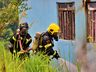 Incêndio destrói residência no interior de São Miguel do Oeste