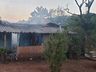 Casa é destruída por incêndio no interior de Guarujá do Sul