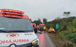 Bombeiros detalham grave colisão com duas mortes na BR-282