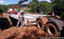 Pontes são instaladas em Campo Erê através da Defesa Civil do Estado