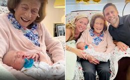 Vovó de 99 anos ganha 100º bisneto e comemora: “são tudo para mim”