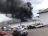 Incêndio de grandes proporções atinge empresa no Oeste de Santa Catarina