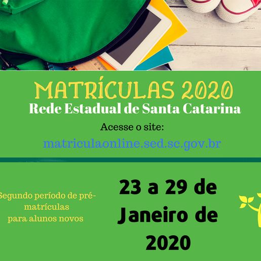 Matrículas da Rede Estadual de Ensino seguem até a próxima quarta-feira