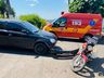 Colisão entre carro e moto deixa homem ferido em Itapiranga