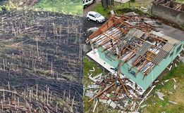 SC registra ao menos seis tornados durante transição do outono para inverno