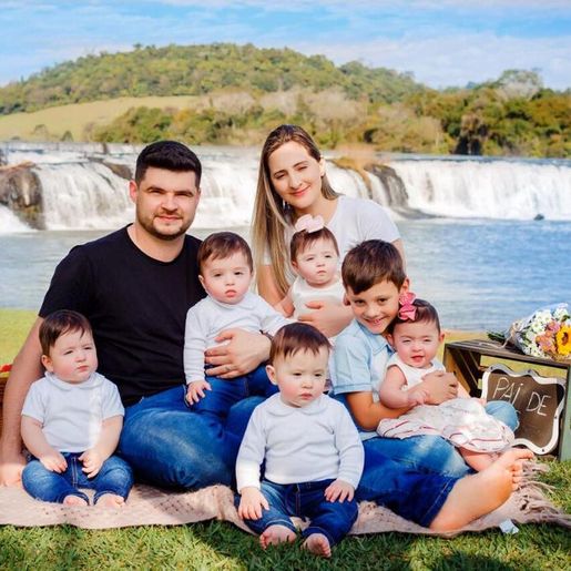 Quíntuplos de Chopinzinho completam um ano nesta quarta-feira